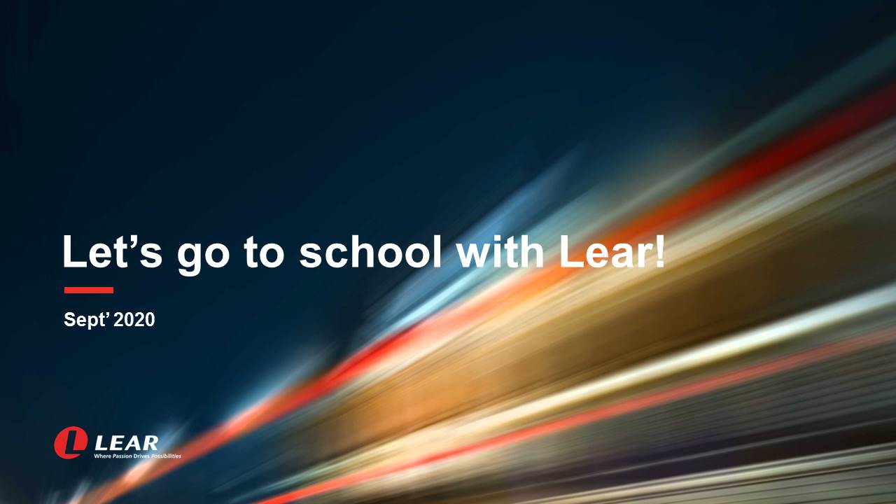Community Action: Let's go to school with Lear